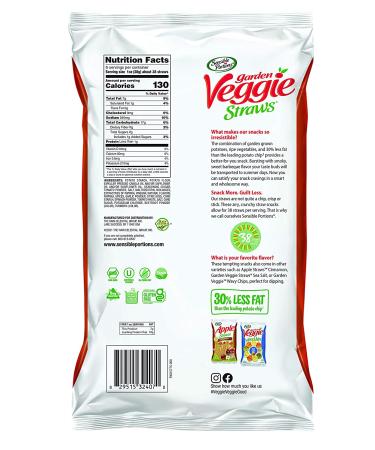 Sensible Portions BBQ Garden Veggie Straws 6 oz - Healthy Snack (Pack of 1) - Buy Online on GoSupps.com
