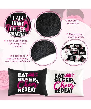 24 Pieces Cheer Bags for Cheerleaders Cheer Scrunchies Canvas Cheer Makeup Bags Cases Portable Travel Cheerleading Makeup Bag Cheer Elastic Scrunchies for Girls Cheerleaders Hair Ties Cheer Gifts - Buy Online on GoSupps.com