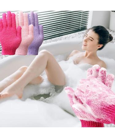 TINTAO Exfoliating Bath Gloves | Body Scrub Gloves for Spa & Shower | Skin Massage & Exfoliation | #W101 (Colored 01 - Buy Online on GoSupps.com