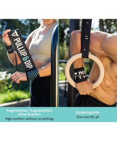 PULLUP & DIP Calisthenics Wrist Wraps | Stability & Safety for Workout | Strength Training & Gymnastics Wrist Bandage for Women and Men - Buy Online on GoSupps.com