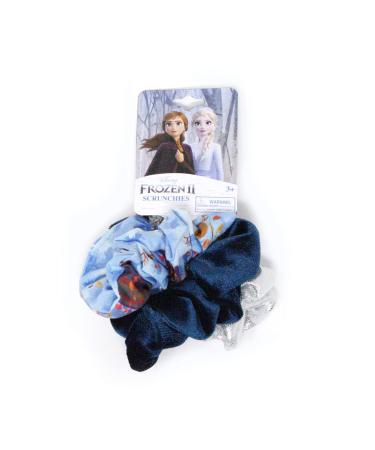 Frozen 2 Girls 3 Piece Hair Styling Tie Scrunchies 3 Count (Pack of 1)