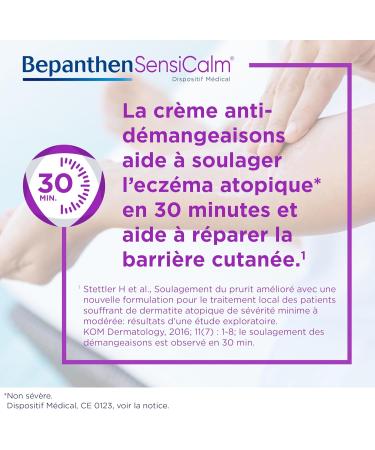 Bepanthen Sensicalm Anti-Itch Cream - Medical Device - Atopic Eczema Itching - Cortisone Free - Adult Horn - 2 Pack of 50g (100g Total) - Buy Online on GoSupps.com