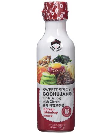 Ajumma Republic Korean Sweet and Spicy Chilli Sauce with Citron 300g - Buy Online on GoSupps.com