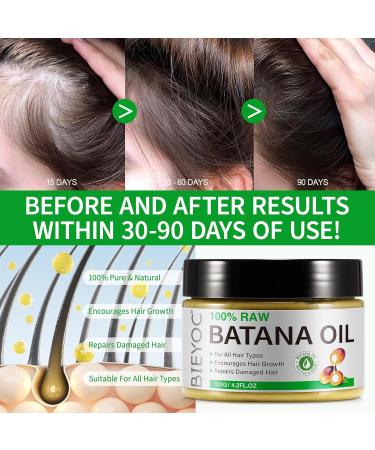 Raw Batana Oil for Hair Growth Natural Batana Oil Organic Cold Press Hair Oil for Men & Women 120G - Buy Online on GoSupps.com
