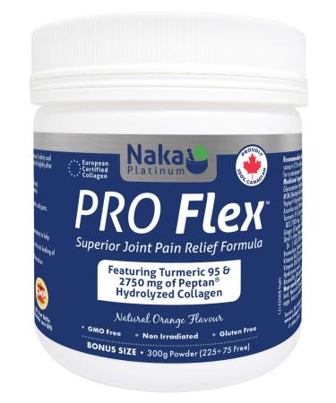 Naka Pro Flex Superior Joint Pain Relief Formula Natural Organge Flavour (300g Powder)L8