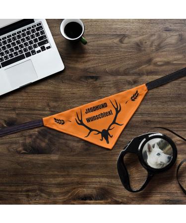 Printplanet Dog Scarf - Custom Name/Text for Hunting Dogs - Size L - Stylish & Functional Dog Apparel - Buy Online on GoSupps.com