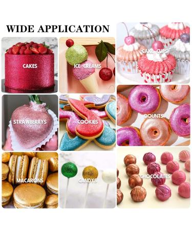 Edible Glitter Powder - 30g Ruby Metallic Food Coloring for Drinks Cakes & Cocktails - Buy Online on GoSupps.com