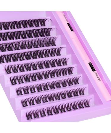 ALICE E13 DIY Lash Clusters Kit - Brown D Curl 10-16MM Individual Lashes for Natural Look - Strong Hold Lash Bond and Seal - Buy Online on GoSupps.com