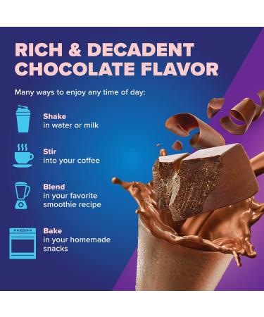 All-in-One Rich Chocolate Powder - Whey & Collagen High Fiber Vitamins No Added Sugar Non-GMO Gluten-Free 1.25lb | Shop Internationally - Buy Online on GoSupps.com