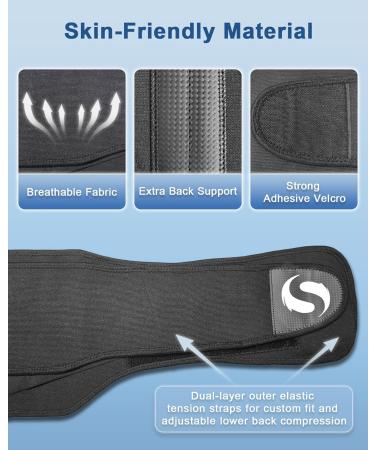 Back Brace for Lower Back Pain Relief | Breathable Lumbar Support Belt for Men & Women | Adjustable Size L for Herniated Disc Sciatica Scoliosis - Buy Online on GoSupps.com
