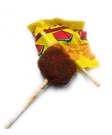 Dulces Vero Vero Rebanadita Paletas Sabor Fresa Con Chile Mexican Hard Candy Chili Pops 40 Pc - Buy Online on GoSupps.com