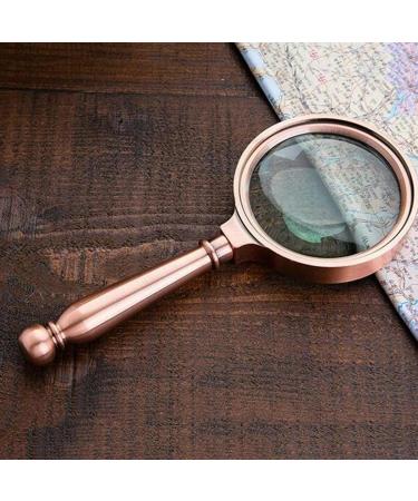 Portable Magnifier Handheld All Metal Red Bronze 10 Times HD Optical Full of Stars - Buy Online on GoSupps.com
