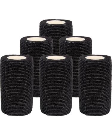 Self Adherent Cohesive Bandages 4x5 Yards, 12-Pack Black - Ever Ready First Aid - Buy Online on GoSupps.com