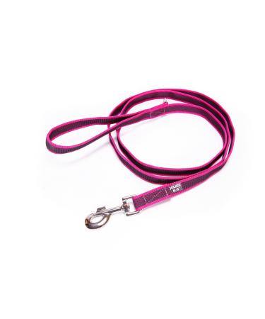 IDC Color & Gray rubberized leash 20 mm x 2 m with loop and D-ring pink-gray Pink-gray 20 mm x 2 m (with loop and D-ring)
