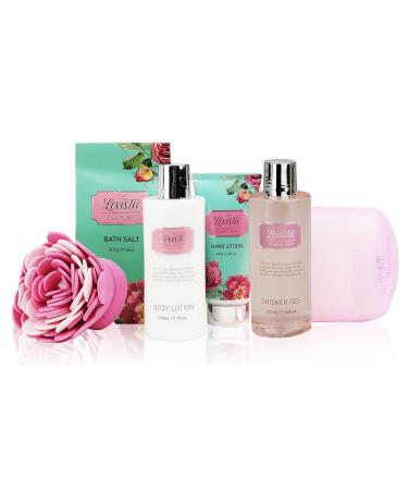 Valentine's Day Relaxing Spa Kit | Natural English Rose Gift Set for Women & Teens | Bath & Body Works Essentials - Buy Online on GoSupps.com