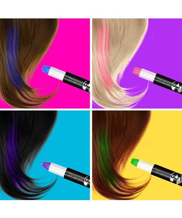 Original Stationery Hair Chalks Set for Girls - 10 Piece Temporary Hair Color Kit - Buy Online on GoSupps.com