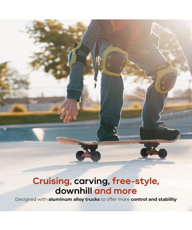 Tony Hawk 31 Inch Skateboard - Signature Series 4 - 9-Ply Maple Deck for Cruising, Carving, Tricks, and Downhill - Flame Hawk - Buy Online on GoSupps.com