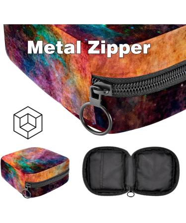 Javenproeqt Portable Women's Binding Bags | Menstrual Cup Pocket & Pads | Galaxy Print for Teens - Buy Online on GoSupps.com