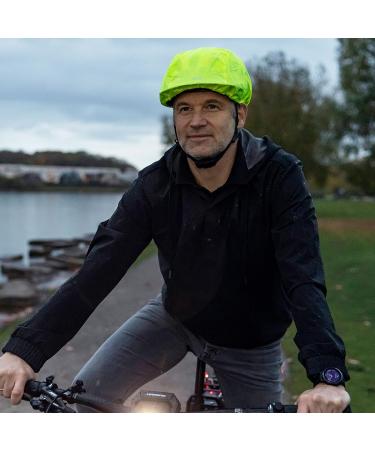 ABUS Yellow Rain Cap for Helmets Water-Repellent with Reflectors & Elastic Band | Universal Size International Shipping - Buy Online on GoSupps.com