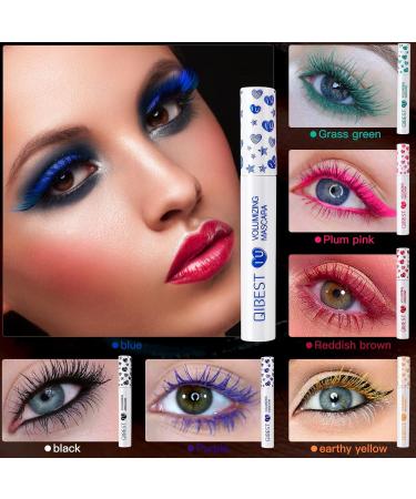 Luxsea Waterproof Colorful Mascara 7 Colors Long Lasting Volumizing Eyeliner Bundle - Multicolor - Buy Online on GoSupps.com