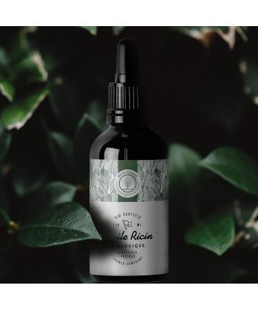 100ml Organic Cold-Pressed Castor Oil - Pure Hair Beard Eyelash & Nail Growth - Glass Bottle with Brush - International Shipping - Buy Online on GoSupps.com