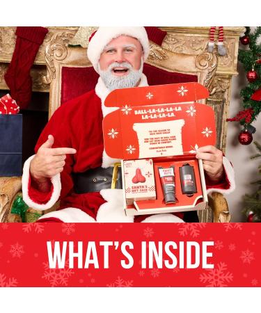 Happy Nuts Holiday Anti Chafing Deodorant Festive Essentials Bundle Kit - Perfect Men's Gift for Christmas - Includes Anti Chafing Comfort Cream Deodorant Chafe Stick & Cheeky Ornament Jingle Bells Your Balls Smell - Buy Online on GoSupps.com