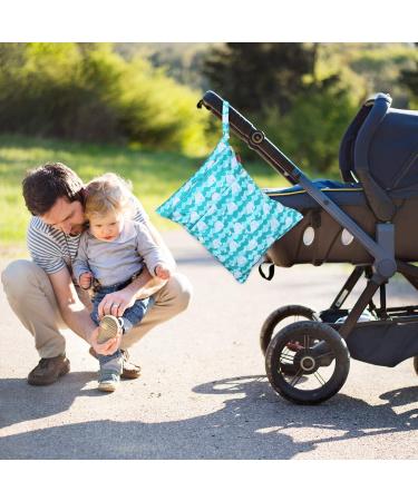 Damero Whale Diaper Bag Wetbag | Reusable NAS Bags for Baby Diapers & Accessories | Large & Convenient for On-the-Go Use - Buy Online on GoSupps.com