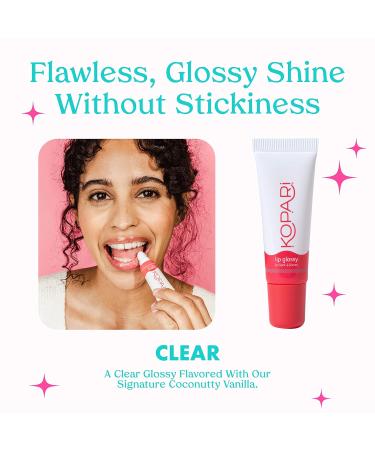 Kopari Coconut Lip Glossy 3 Pack - Vegan Hydrating Moisturizing Lip Oil with Vitamin E & Shea Butter - Long Wear High Shine Non Sticky Formula - Natural Plant Based Paraben Free Balm - 0.35 Ounce (Pack of 3) - Buy Online on GoSupps.com