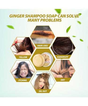 Zoreni Ginger Hair Regrowth Shampoo Bar - 5 Pack | Organic Anti Hair Loss Soap | Promotes Hair Growth, Anti-dandruff & Anti-itching | 2.12 Fl Oz - Buy Online on GoSupps.com