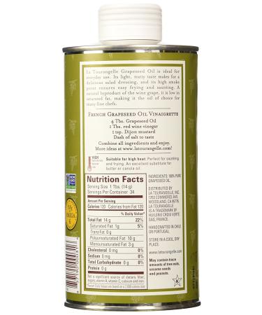 La Tourangelle Grapeseed Oil 16.9 oz - Pack of 2 - Buy Online on GoSupps.com