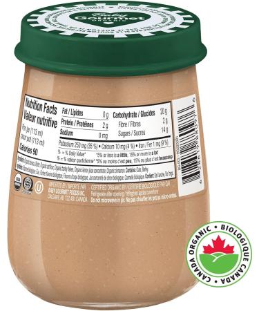 Baby Gourmet Organic Baby Food Jar - Banana Cinnamon & Whole Grains - Source of Iron Fibre minerals (113g) 10 Pack - Buy Online on GoSupps.com