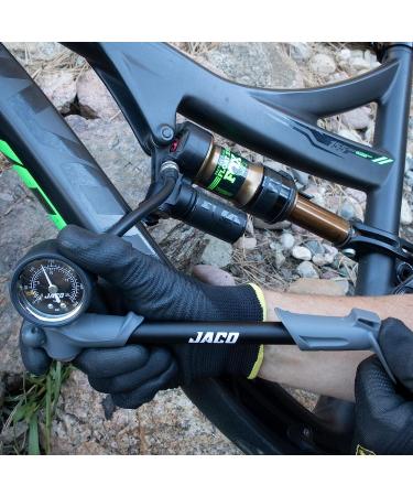 JACO ShockPro MTB Shock Pump - 300 PSI | High Pressure Mountain Bike Air Fork Pump - Buy Online on GoSupps.com