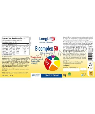 LongLife B Complex 50 - Buy Online on GoSupps.com