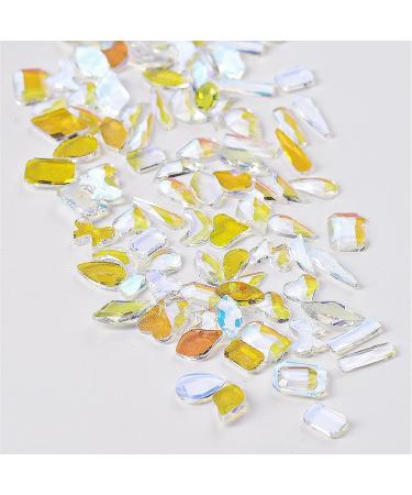 100PCS Mixed AB Crystal Nail Rhinestones - Round Multi Sizes Shapes Glass Gems for Nail Art, DIY Crafts, Jewelry - Translucent Aurora - Buy Online on GoSupps.com