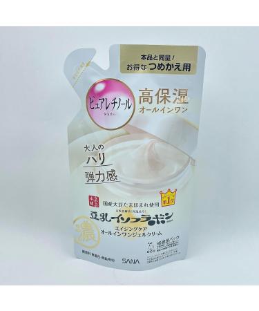 Sana Nameraka Honpo Soy Milk Isoflavone Wrinkle AllInOne Gel Cream N Refill 100g - Buy Online on GoSupps.com