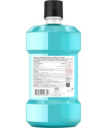 Listerine Antiseptic Mouthwash Cool Mint 33.8 oz - Pack of 2 | Freshens Breath, Kills Germs - Buy Online on GoSupps.com
