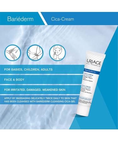 Uriage Bariederm Cica-Cream 1.35 fl oz - Fragrance-Free Copper-Zinc Repair Cream - Buy Online on GoSupps.com
