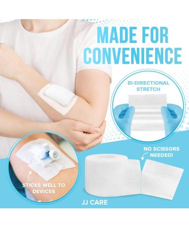 JJ CARE Soft Surgical Tape - 2 Inch x 10 Yards, Pack of 4 - Latex-Free & Hypoallergenic Medical Cloth Tape - Buy Online on GoSupps.com