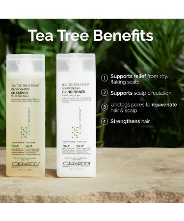 Giovanni Tea Tree Triple Treat Duo Shampooing et apr s-shampoing 250 ml - Buy Online on GoSupps.com
