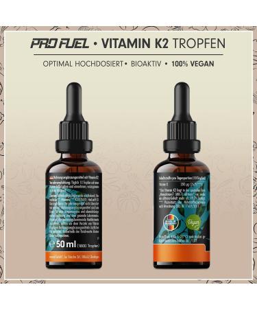 Buy High Dose Vitamin K2 Drops (5400x) - 200 g MK7 K2Vital - 100% Vegan Lab Tested International Shipping - Buy Online on GoSupps.com