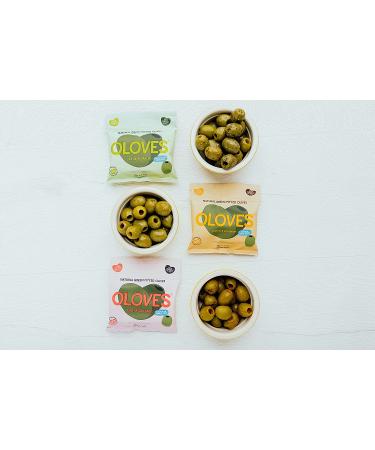 OLOVES Natural Whole Pitted Olives Variety Pack - Basil & Garlic, Chili & Oregano, Lemon & Rosemary | Vegan, Kosher, Gluten Free, Keto Friendly Healthy Snacks - 1.1 Ounce (Pack of 24) | 24-Pack Assorted Flavors - Buy Online on GoSupps.com