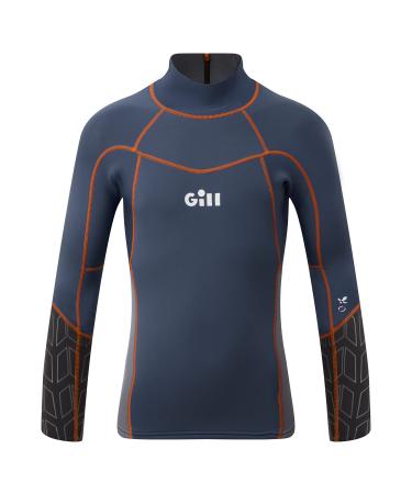 Gill Junior Zenlite Neoprene Top Ideal for Watersports, Sailing, Boardsports, Stand Up Paddleboard, Kayaking, Windsurfing Ocean/Steel Grey Medium