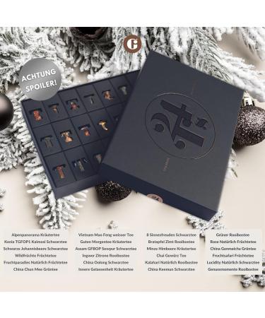 My Pleasure Tea Advent Calendar 2023 | 24 Fine Teas for 100 Cups | Perfect Christmas Gift for Tea Lovers & Connoisseurs - Buy Online on GoSupps.com