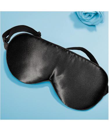 Silk Sleep Mask in Black with Cooling Gel Eye Mask - Natural and Soothing - Buy Online on GoSupps.com