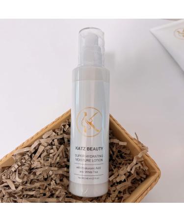 Katz Beauty Super Hydrating Moisture Lotion - Hyaluronic Acid & White Tea for Dry Oily Sensitive Skin Non-Comedogenic Face Moisturizer 5 fl oz - Buy Online on GoSupps.com