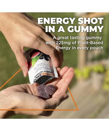 Energy Gummies with Plant-Based Caffeine - 225mg per Pouch | Long Lasting Elderberry Chews (30 Count - Buy Online on GoSupps.com
