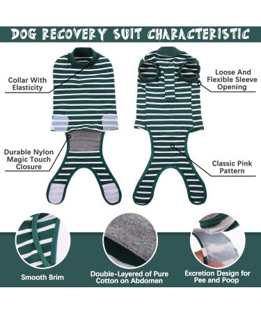 Buy HJYOKUSO Surge Suits for Dogs - Male & Female E-Collar Alternative for Surgery Recovery - Green XS for Postoperative Wounds - Buy Online on GoSupps.com