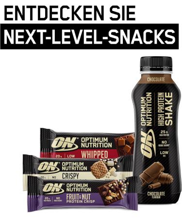 Optimum Nutrition High Protein Shake - Low Fat No Added Sugar Chocolate - 10x500ml Post Workout Snack for Men & Women - Buy Online on GoSupps.com