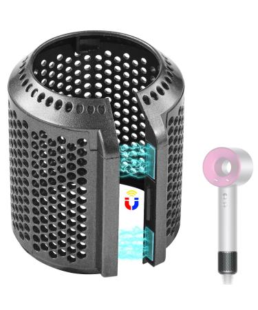 Upgraded Magnetic Hair dryer Filter Cover Compatible with Dyson Supersonic HD01 HD03 HD08 HD15 Models Hair Dryer Filter Cage Spare Parts (Metallic Gray) - Buy Online on GoSupps.com