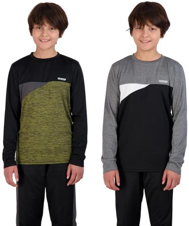 Hind Boys 4-Piece Active Long Sleeve Quick Dry T-Shirt and Jogger Set - Black, Size 10 - Buy Online on GoSupps.com